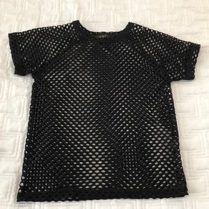 Alala Black fishnet top